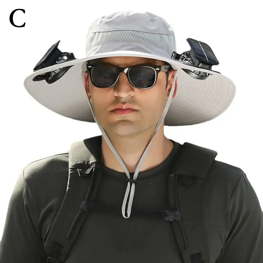 Sunshade Fan Hat Solar Charging