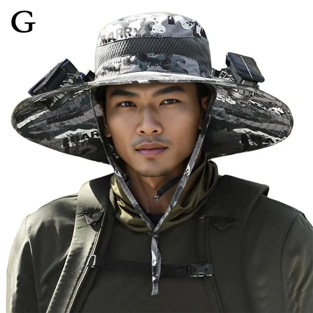 Sunshade Fan Hat Solar Charging