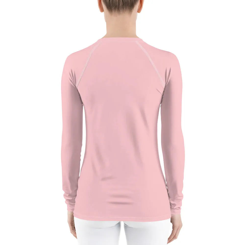 UPF 50 LONG SLEEVES RASH GUARD PRETTY PINK