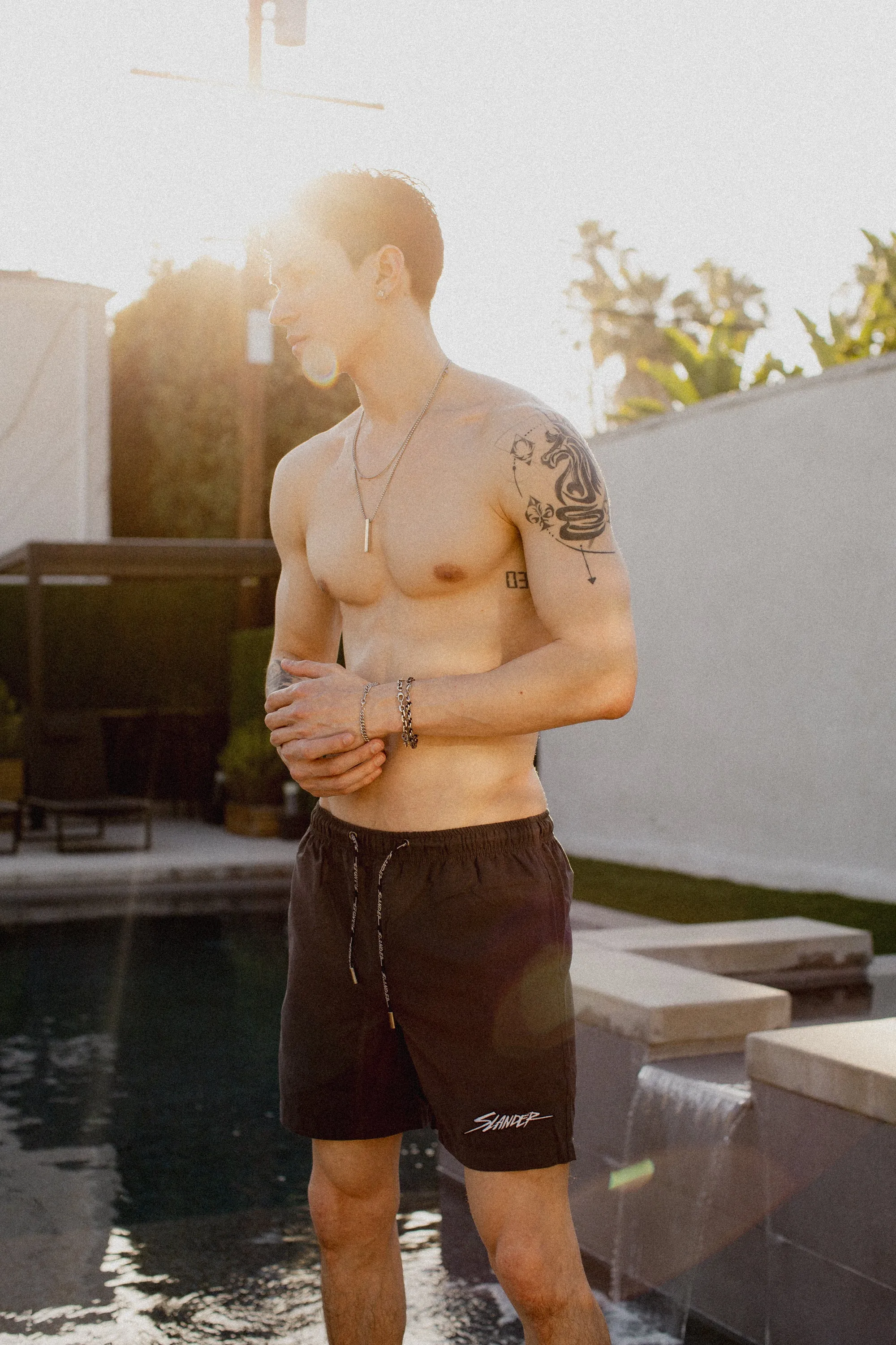 WATER REACTIVE SWIM SHORTS