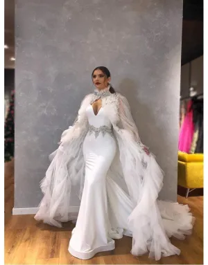 Wedding Dress With Cover Up