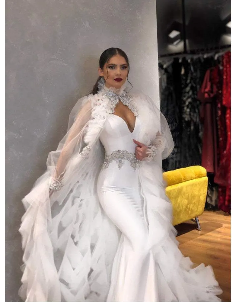 Wedding Dress With Cover Up