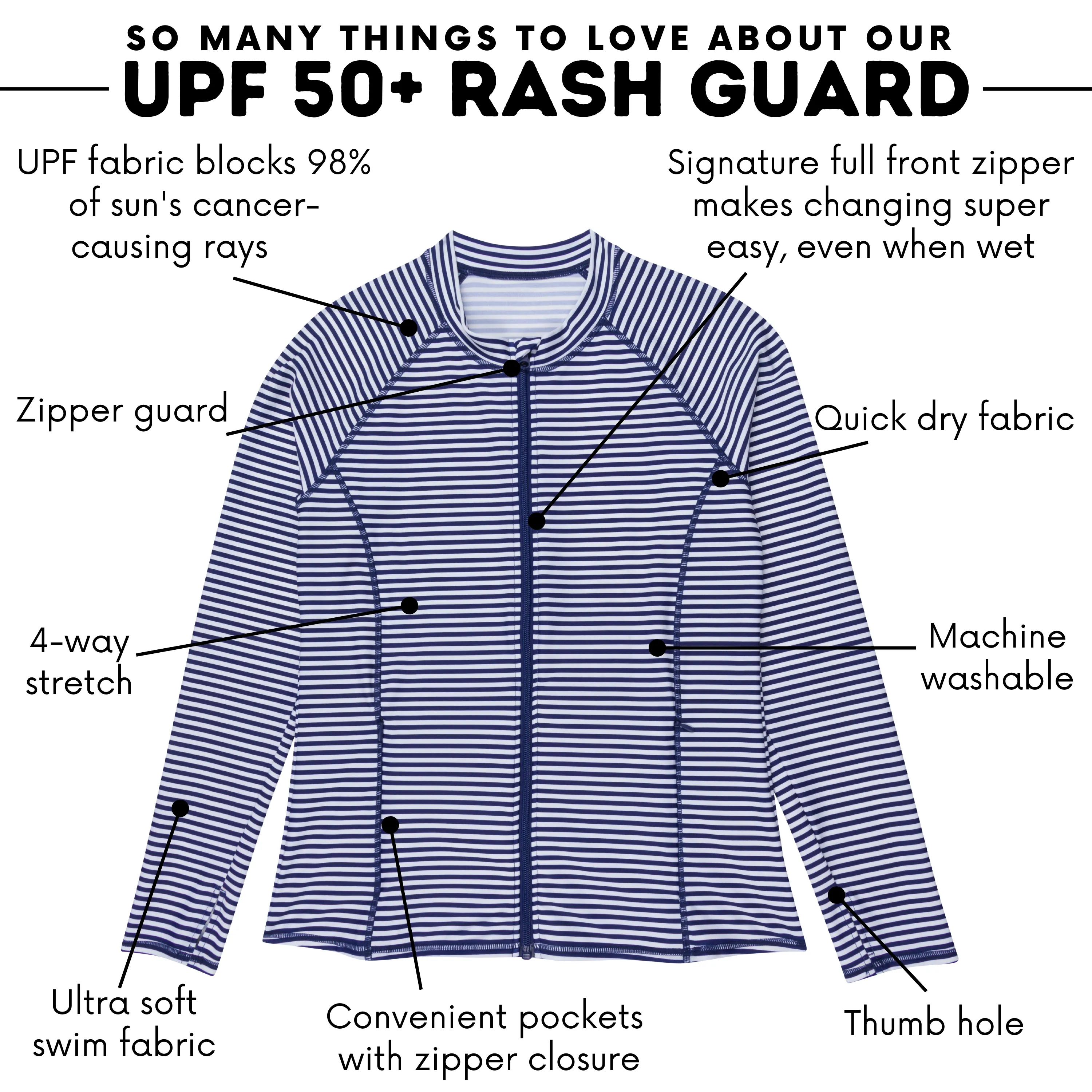 Women's Long Sleeve Rash Guard with Pockets | "Stunner"