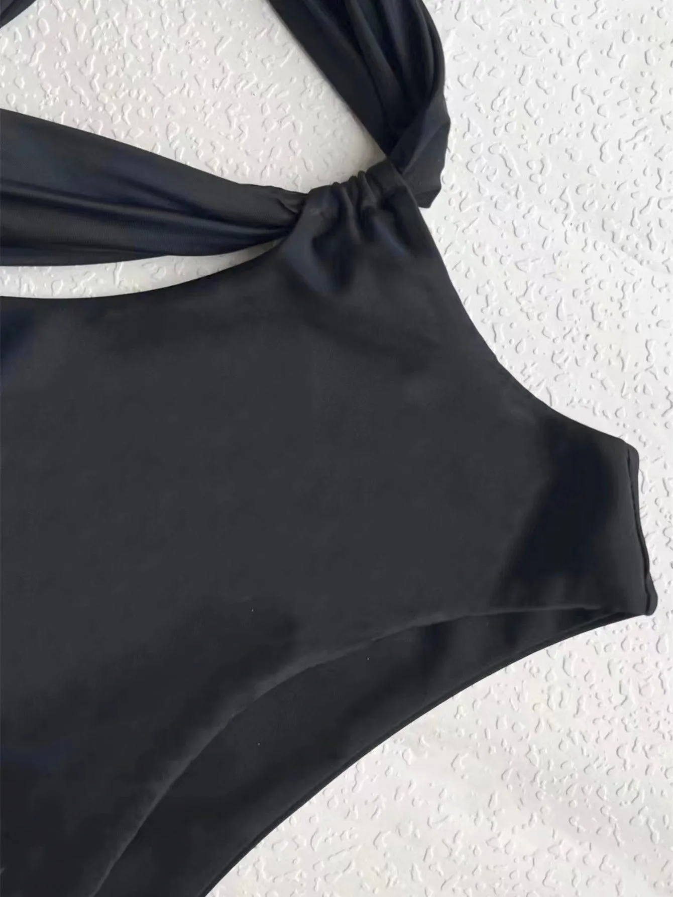 Women's One Piece Bow-Knot Swimsuit - Sexy Black Beachwear GFIT