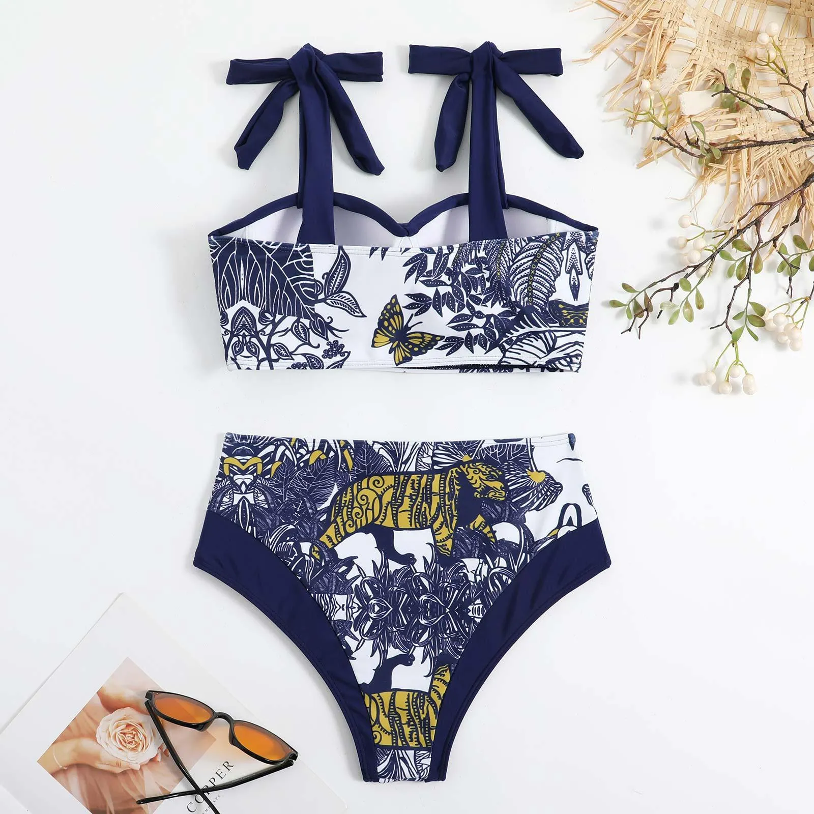 Women's Swimwear With Beach Long Cover-Ups Skirts