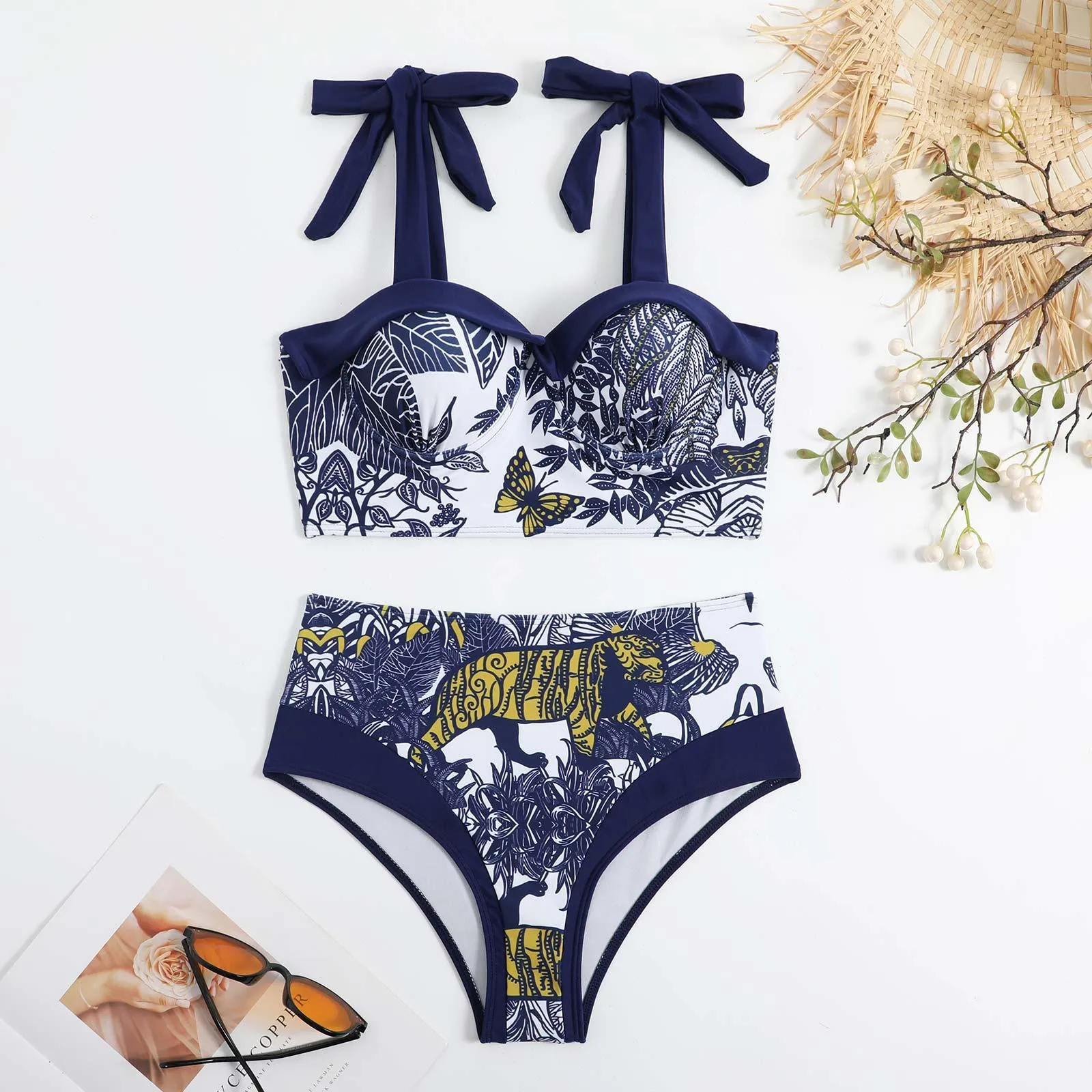 Women's Swimwear With Beach Long Cover-Ups Skirts